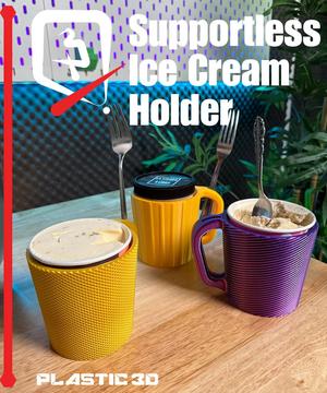 Ice cream Pint Holder- Supportless