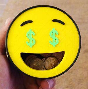  Smiley Money Face - Spare Change Container
