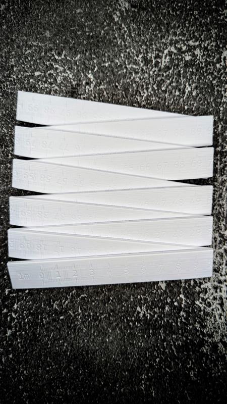 1m Folding Ruler Print in Place Measuring Tool