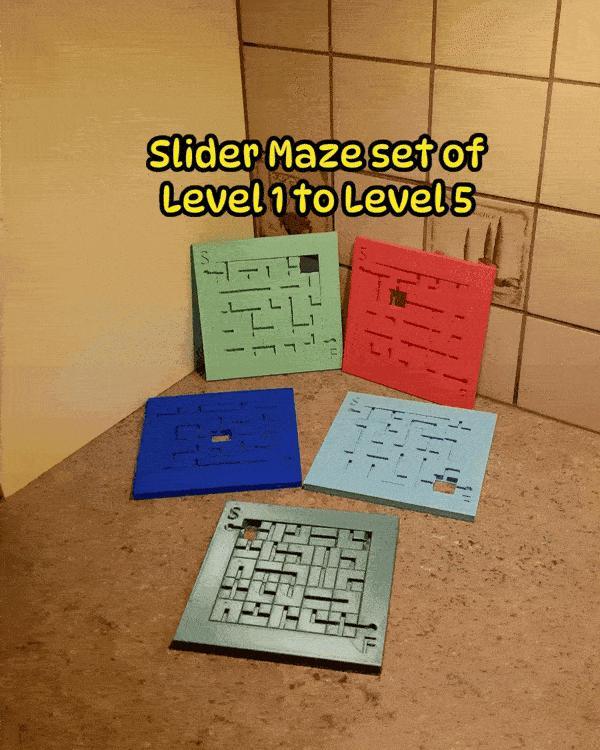 Set of 5 Slider Maze levels