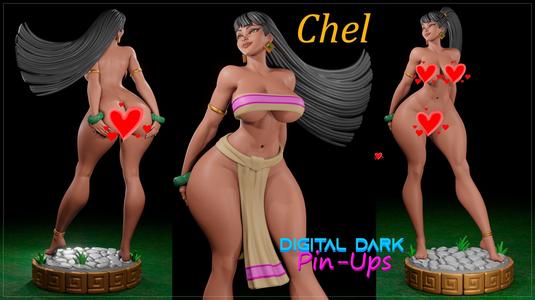 Chel with NSFW version and Miniatures