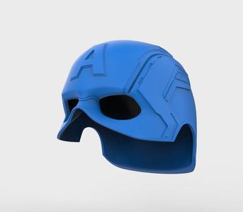 Captain America Helmet Marvel Comic Cosplay 3D print model