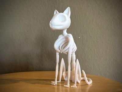 Skeleton cat