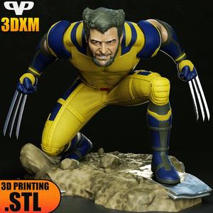 Wolverine Hugh Jackman STL for 3D Printing ChibiSTL 3DXM