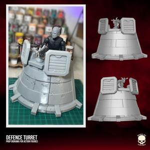 Defence Turret 3D printable files for Action Figures