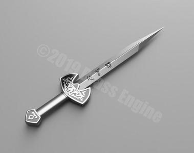 Shadowhunters - Clary Fray Kindjal Dagger II - 3D Printable