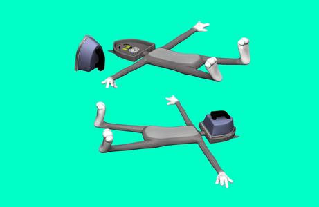 Tom the cat with an iron for 3D printing STL