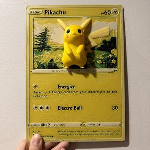 Oversized Pikachu Pokemon Card - Hueforge Hybrid Print