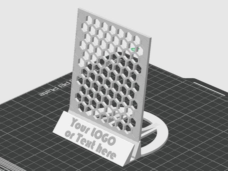 Hexagon Pattern Display Stand - Customizable