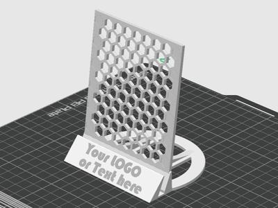 Hexagon Pattern Display Stand - Customizable