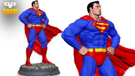 Superman STL for 3D Printing ChibiSTL 3DXM