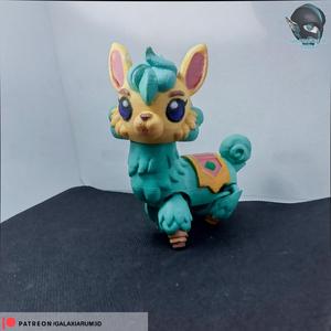 Articulated Llama Flexi Toy 3D Printable STL File