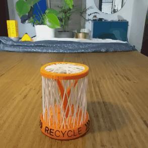 3D RUBBER BAND PEN HOLDER - (Mask recycling)
