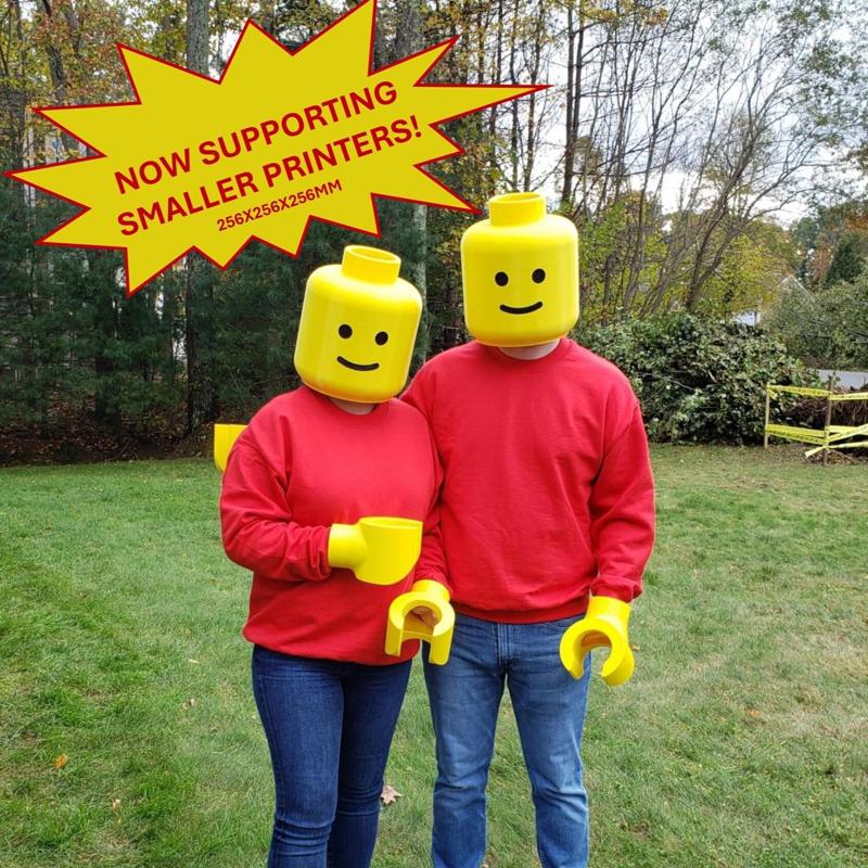 Le-go Brick Head Costume