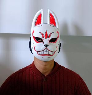 Genba Kazama Cosplay Mask - The Elusive Samurai Fox Mask