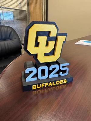 CU Buffs Desk Sign   