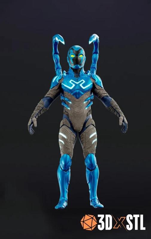 Blue Beetle Suit Wearable 3D STL Epic Cosplay Model   