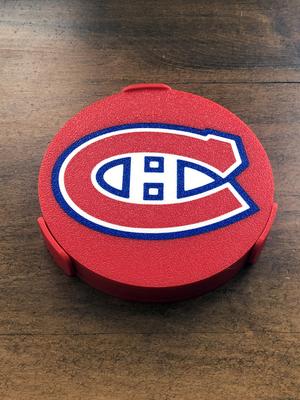 NHL - MTL Coaster and Holder Set