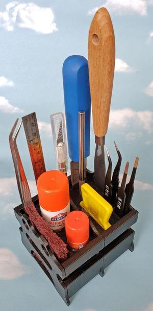 Tool Shelves for Modular Desktop Stand