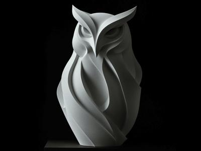 Modern Owl Statue