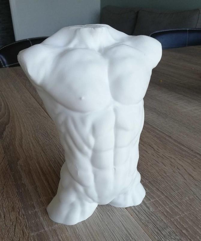 Muscular Man Bust bodybuilder