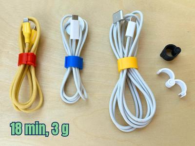 Cable Organizer / Snap Cable Clip - Print in place