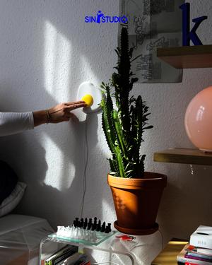 Fried Egg Lamp – Playful 3D-Printed Wall Light with Touch Switch