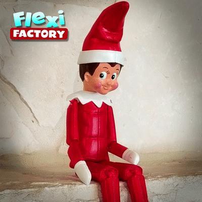 Cute Flexi Print-in-Place Elf with 3MF Included!