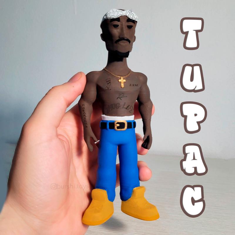 TUPAC SHAKUR VINYL TOY FUNKO GOLD - 2PAC ART TOY