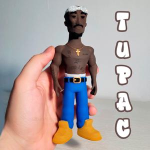 TUPAC SHAKUR VINYL TOY FUNKO GOLD - 2PAC ART TOY