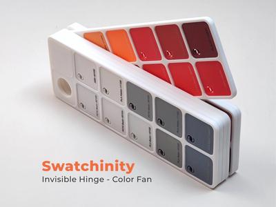 Modular Color Fan Hinge - Swatch Board Display