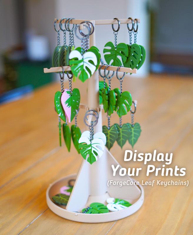 Collapsible Keychain Rack - Print in Place Keychain Rack - Prints for Sellers