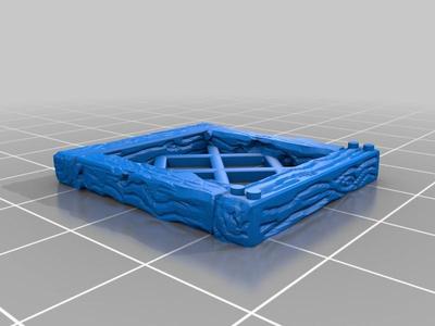 Medieval Wooden Windows - Single & Double (28mm scale)
