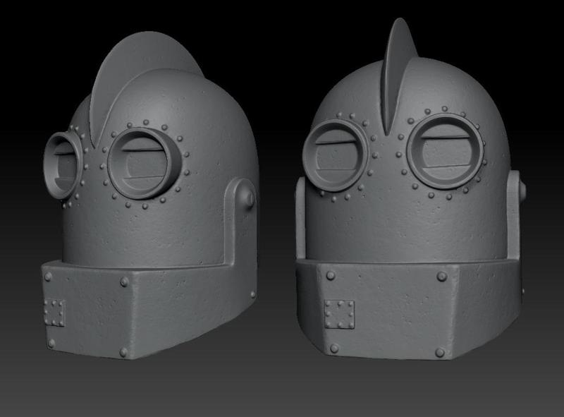 Iron Giant Military  Head 3D Print Model