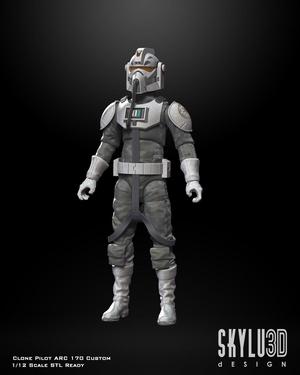 Clones Arc 170 Pilot One12 Scale Custom 3d Files