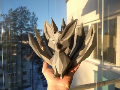 Low-poly Nine-tailed Fox