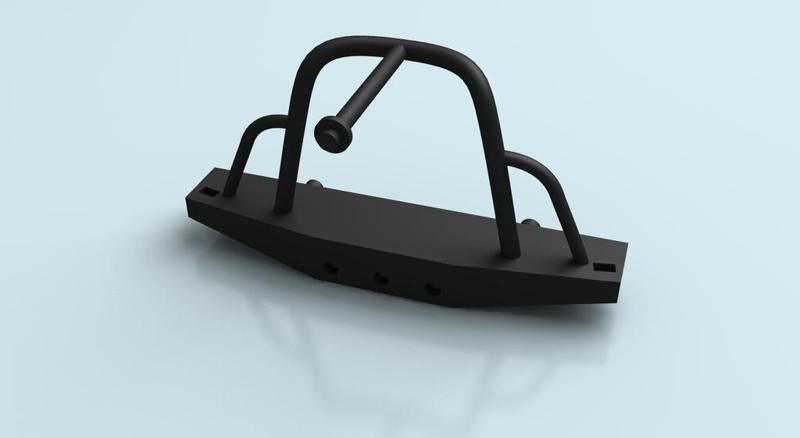 1/10 Scale Back Bumper/Tire rack for Axial Deadbolt or similar truck model
