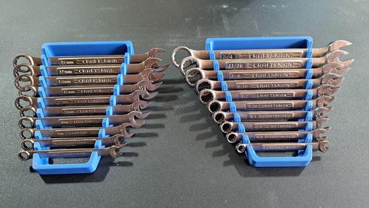 Craftsman 10pc Raised Panel Wrench Organizer - Metric and SAE