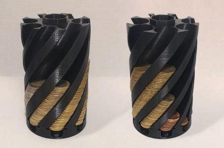 Euro modular coin holder