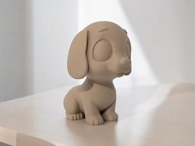 Cute Dachshund 3d Dog
