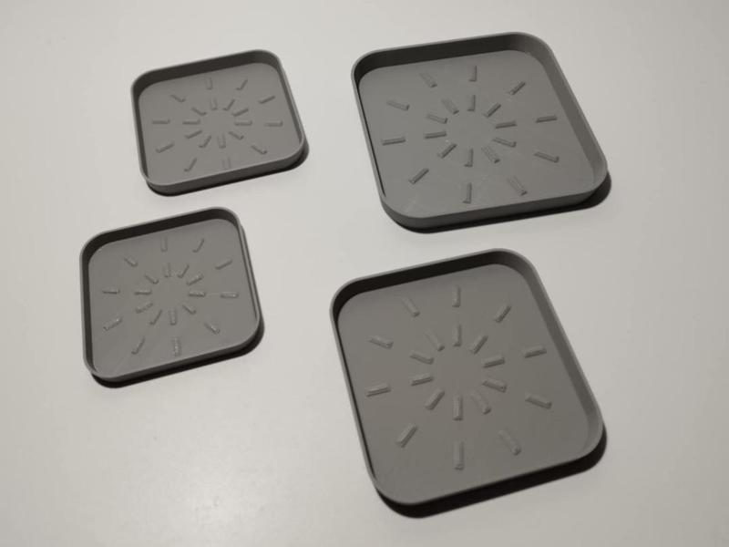 fast simply square tray for flower pot 