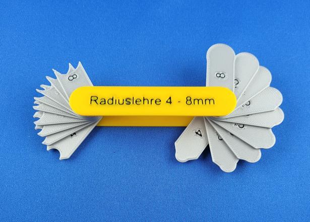 Radiuslehre 4 - 8mm