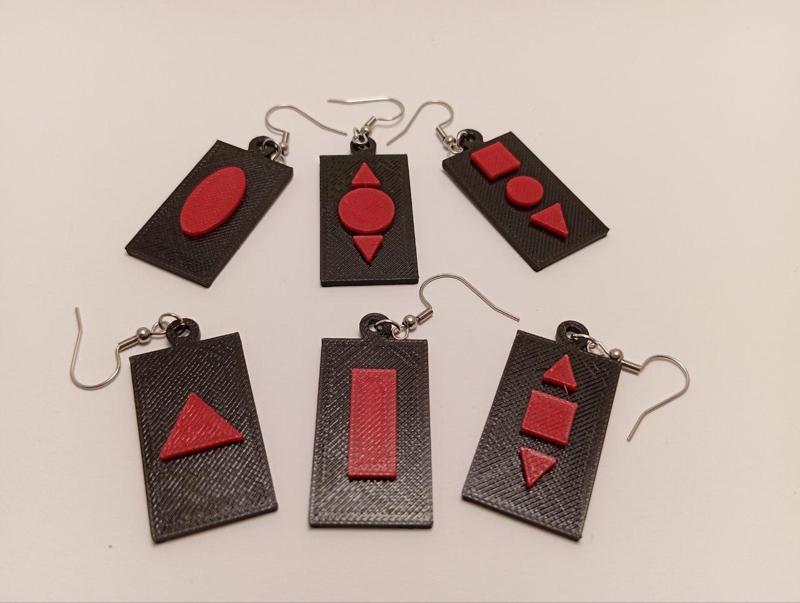 Rectangle Geometry Earrings