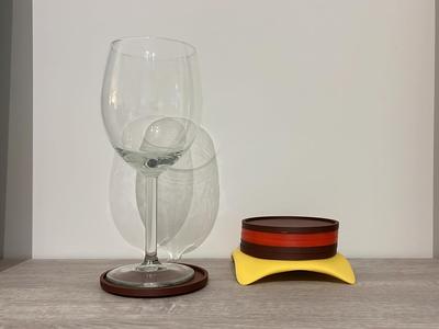 Coaster with stand