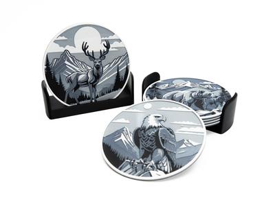 Mountain Wildlife Coasters