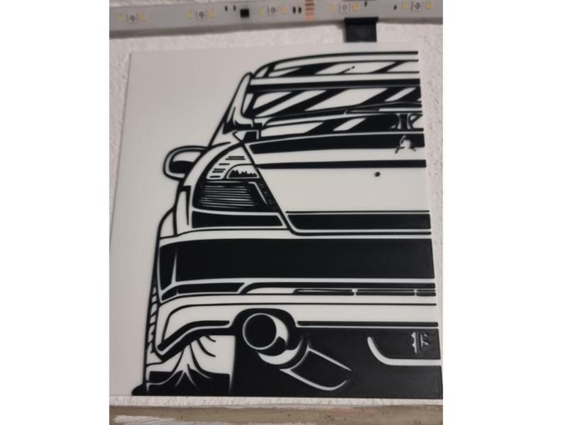 2D Wallart Mitsubishi Lancer Evolution 5 JDM