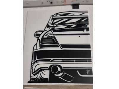 2D Wallart Mitsubishi Lancer Evolution 5 JDM