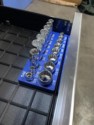 Gridfinity Kobalt SAE Socket Holder 2x5x3