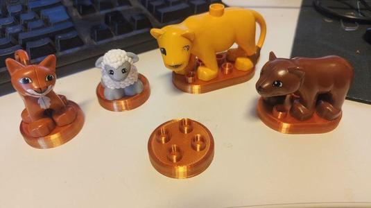 NFC-Tags with Duplo compatible nubs 2x2 3x2 and 4x2 for a Toniebox/Phoniebox
