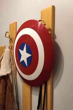 Captain America Multicolor Segmented Shield Ender3 friendly